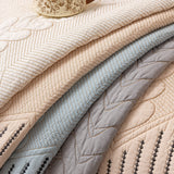 3D Quilted Thick Cotton Sofa Cover Non-Slip Couch Throw for Fabric & Leather Sofas