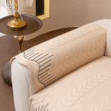 3D Quilted Thick Cotton Sofa Cover Non-Slip Couch Throw for Fabric & Leather Sofas