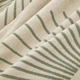 Geometric Radial Striped L-Shape Sofa Cover: Thick, Reversible Furniture Blanket for Kids and Pets