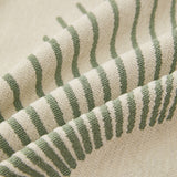 Geometric Radial Striped L-Shape Sofa Cover: Thick, Reversible Furniture Blanket for Kids and Pets