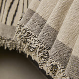 Geometric Radial Striped L-Shape Sofa Cover: Thick, Reversible Furniture Blanket for Kids and Pets