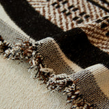 Reversible Herringbone Sofa Cover, 2-in-1 Classic British Throw Blanket for Couch