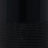 Coromar Black Ceramic Grooved Vase