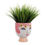 Garsonholm Pink/White/Orange Planter