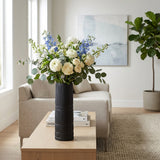 Rollingwood Matte Black Ceramic Lined Cylinder Vase