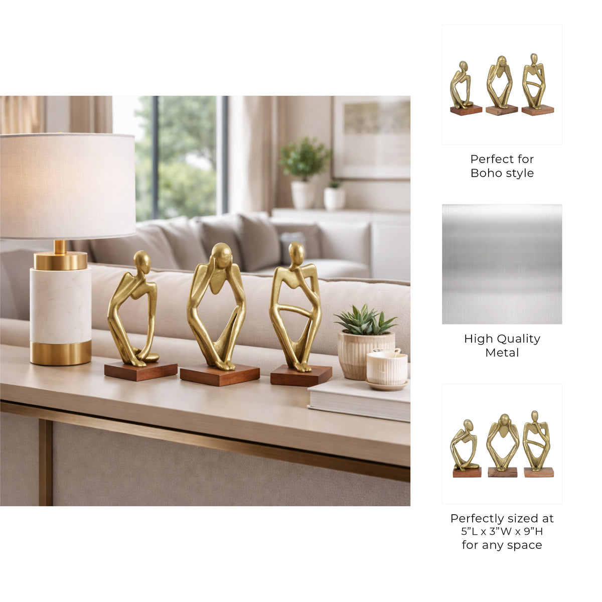 Griffinwind Gold Decor (Set of 3)
