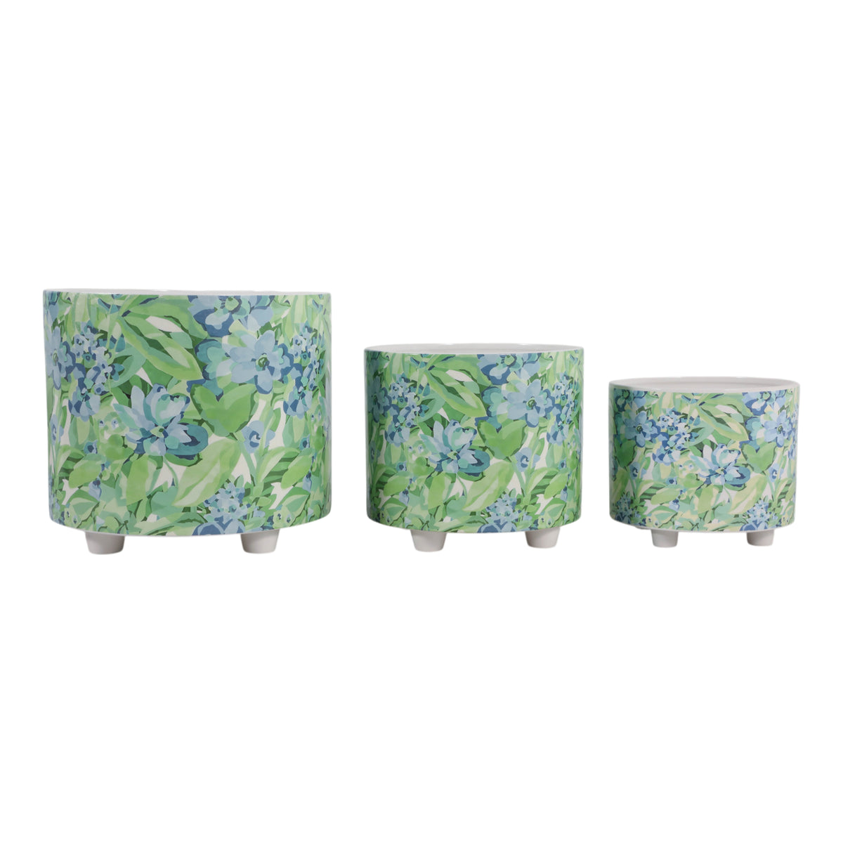Harmonwind Blue/Green Planters (Set of 3)