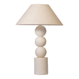 Corning White Paper Mache Table Lamp
