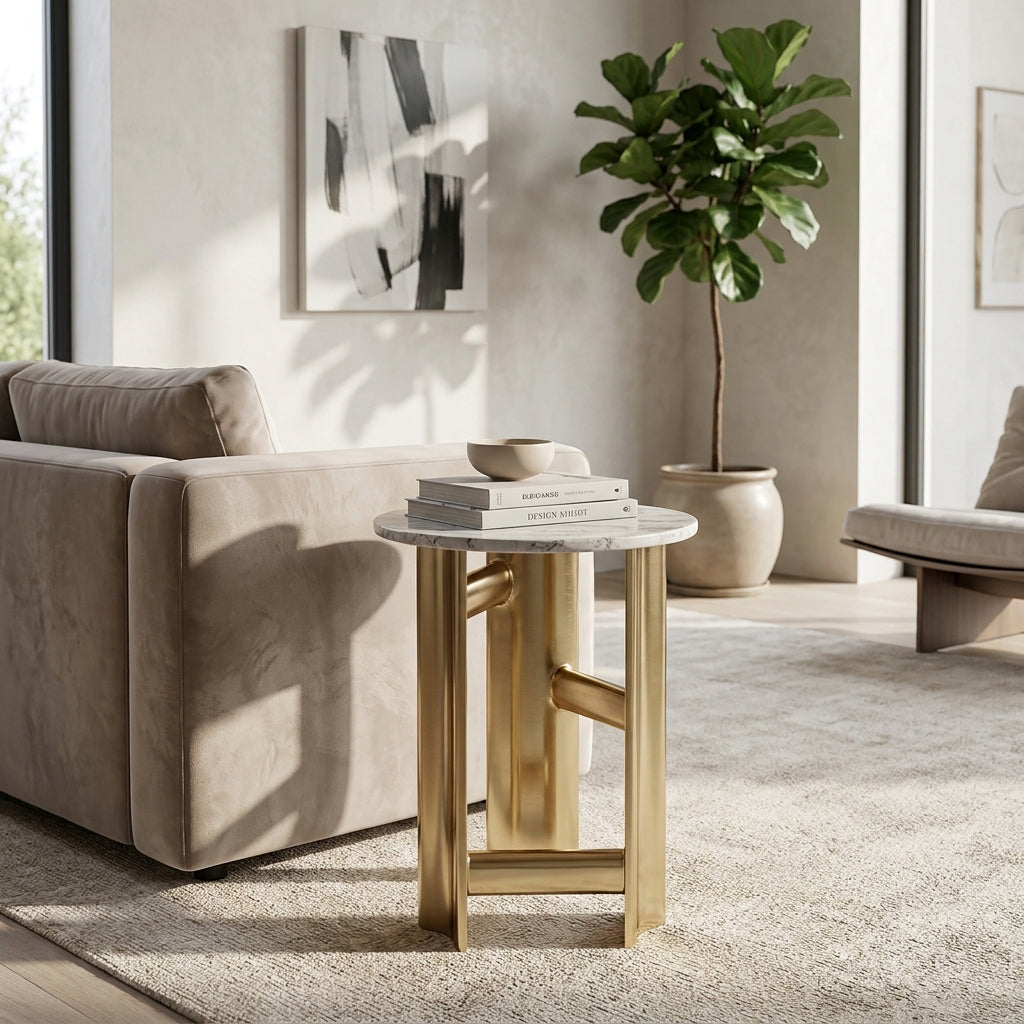 Stantonmoor Gray/Gold Table