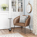 Quinten Vintage Brown Accent Chair