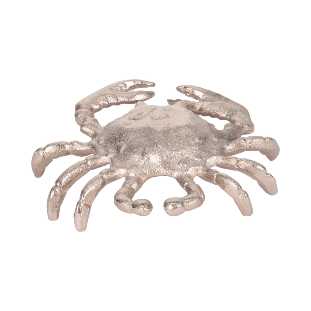 Imola Silver Metal Crab Decor