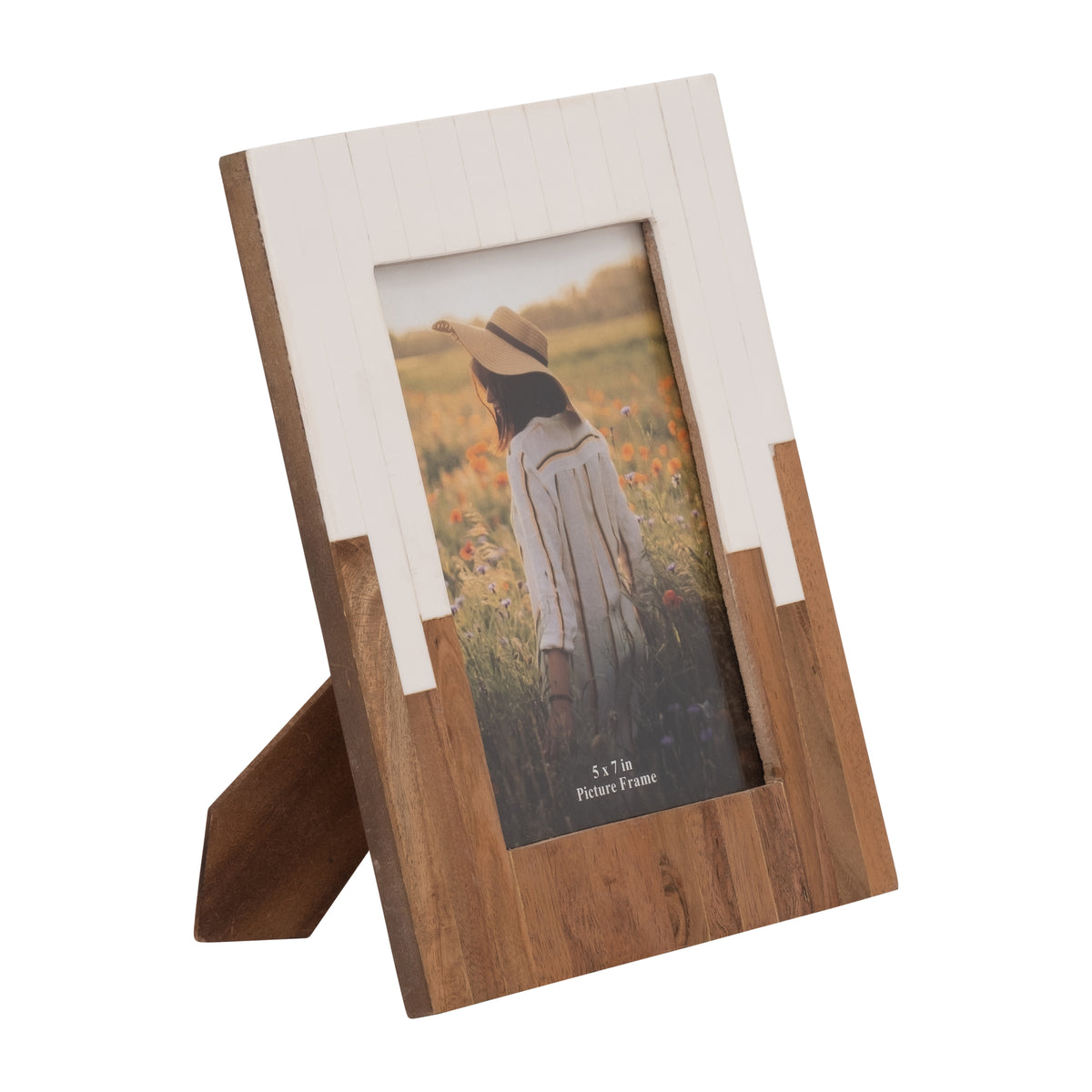 Los Alamos Natural/White Large Resin 2-Toned Frame