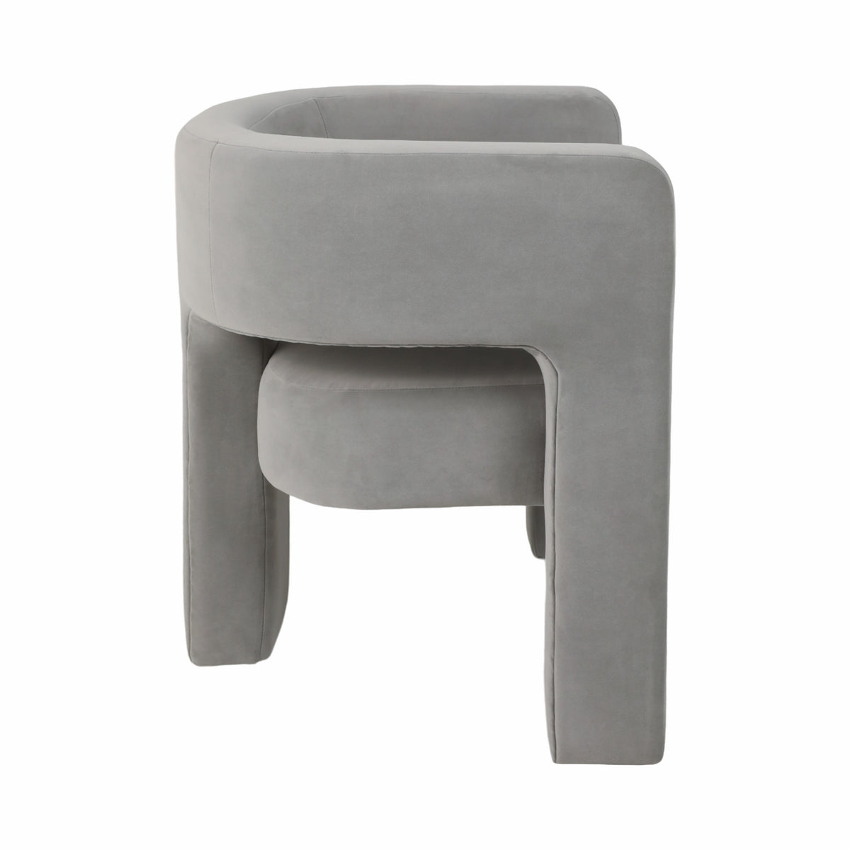 Carnadero Gray Round Back Chair