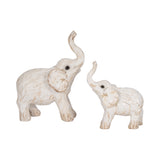 Wilmar White Small Elephant Figurine