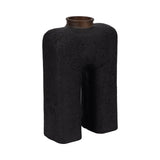 Emmaton Black Small Ecomix Abstract Vase