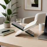 June Lake White/Green Marble Bookstand
