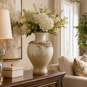 Hopeport Gold/Ivory Large Vase