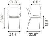 Magnus White & Walnut Dining Chair (Set of 2)