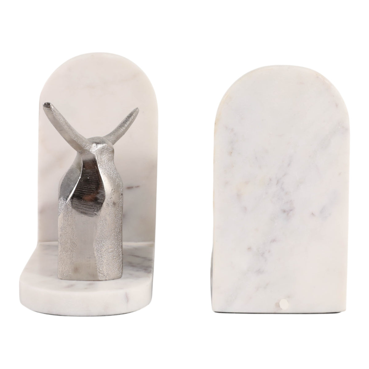 Almacrest White/Silver Bookends (Set of 2)