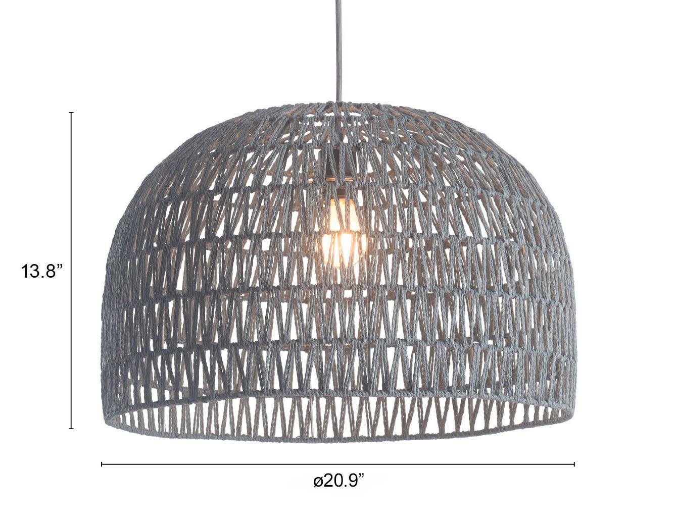 Paradise Gray Ceiling Lamp