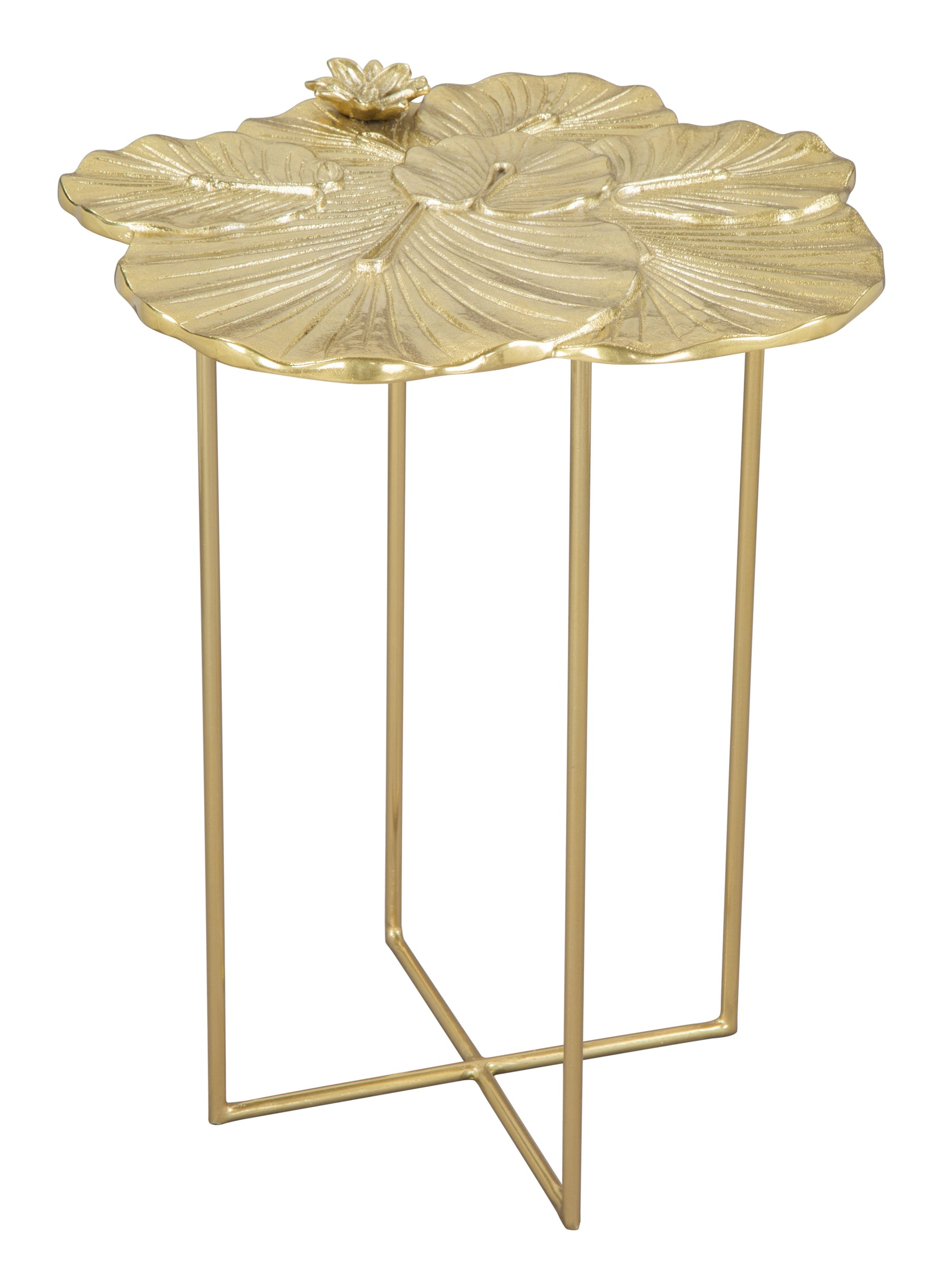 Lotus Gold Side Table