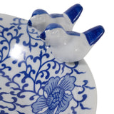 Foleymill Blue/White Chinoiserie Bird Bath Birding