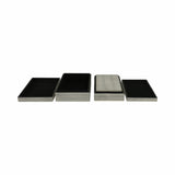 Coffing White Resin Ridged Boxes (Set of 3)