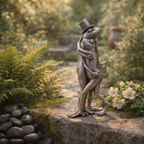 Cantil Silver Hugging Frogs Figurine