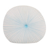 Lochford Blue/White Round Dotted Shell Vase