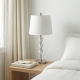 El Nido Silver/White Crystal Table Lamps (Set of 2)