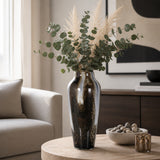 Emorygrove Brown/White/Black Glass Vase