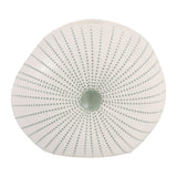 Lochford Green/White Round Dotted Shell Bud Vase