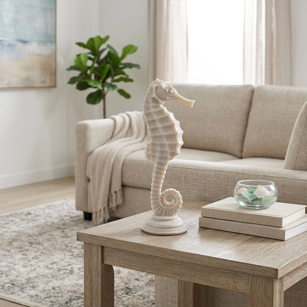 La Porte Tan Resin Sand Seahorse