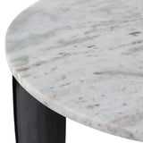 Millersville Gray/Black Marble Top 3-Footed Accent Table