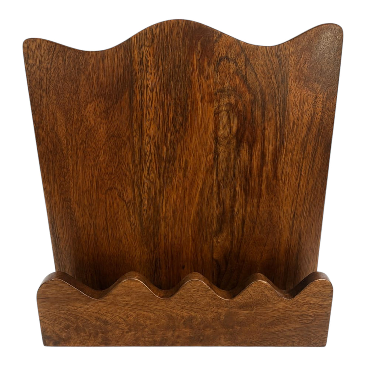 Olivenhain Brown Scallop Edge Book Display