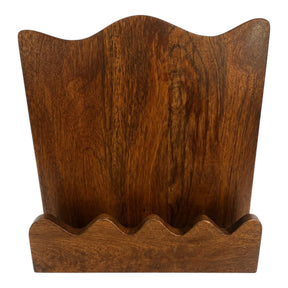 Olivenhain Brown Scallop Edge Book Display