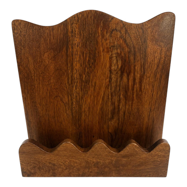 Olivenhain Brown Scallop Edge Book Display