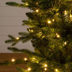 4.5' Pre-Lit Artificial Christmas Tree in Decorative Planter with 400 LED Lights - Ornate Home