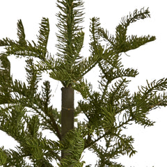 4.5’ Pre-Lit Christmas Pine Artificial Tree in Decorative Planter - Ornate Home