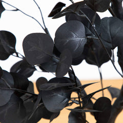 4' Artificial Halloween Black Eucalyptus Tree - Ornate Home