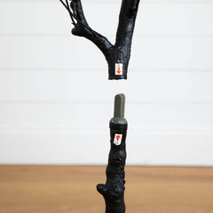 4' Artificial Halloween Black Eucalyptus Tree - Ornate Home