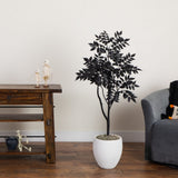 4' Artificial Halloween Black Sumac Tree