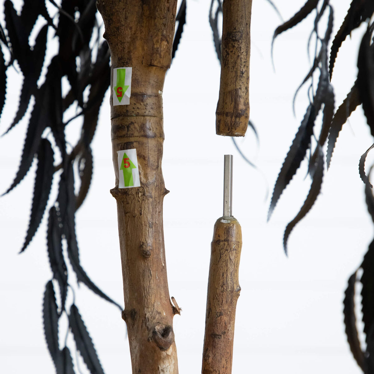 4' Artificial Halloween Black Willow Tree