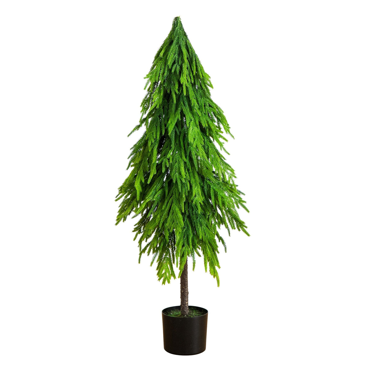 4' Artificial Real Touch Down Swept Norfolk Pine Tree with Natural Look