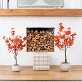 4' Autumn Rustic Maple Artificial Fall Tree