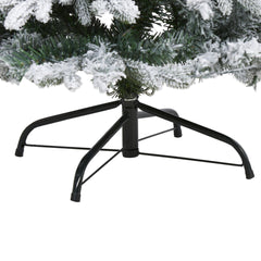 4' Flocked Vermont Mixed Pine Artificial Christmas Tree with 100 Clear LED Lights - Ornate Home