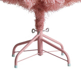 4’ Holiday Frosted Pink Cashmere Christmas Tree with 30 Jumbo Multicolored Globe LED Lights