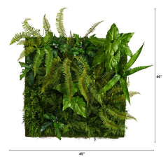 40” x 40” Forest Artificial Living Wall - Ornate Home