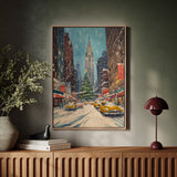 New York Winter Christmas Cityscape