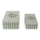 Deckerworth Green/Ivory Boxes (Set of 2)